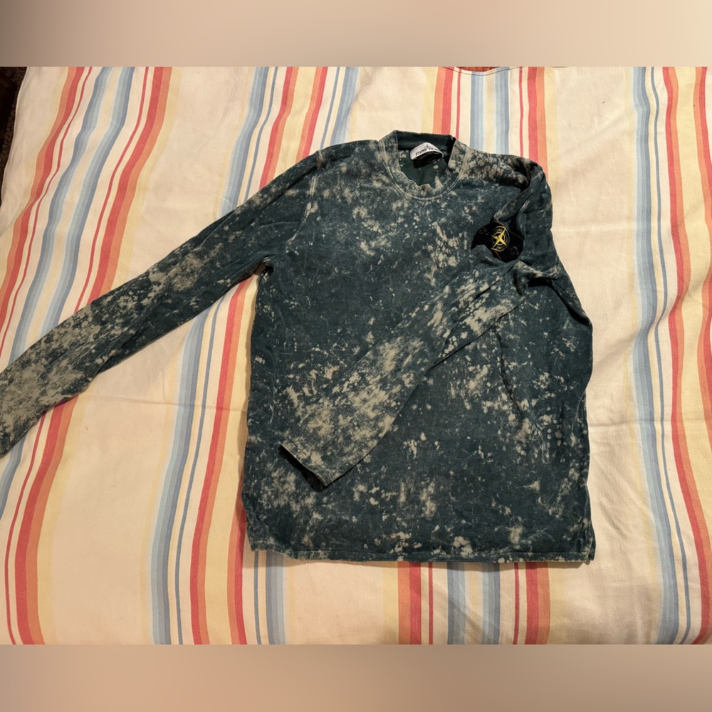 Stone island acid wash crew neck